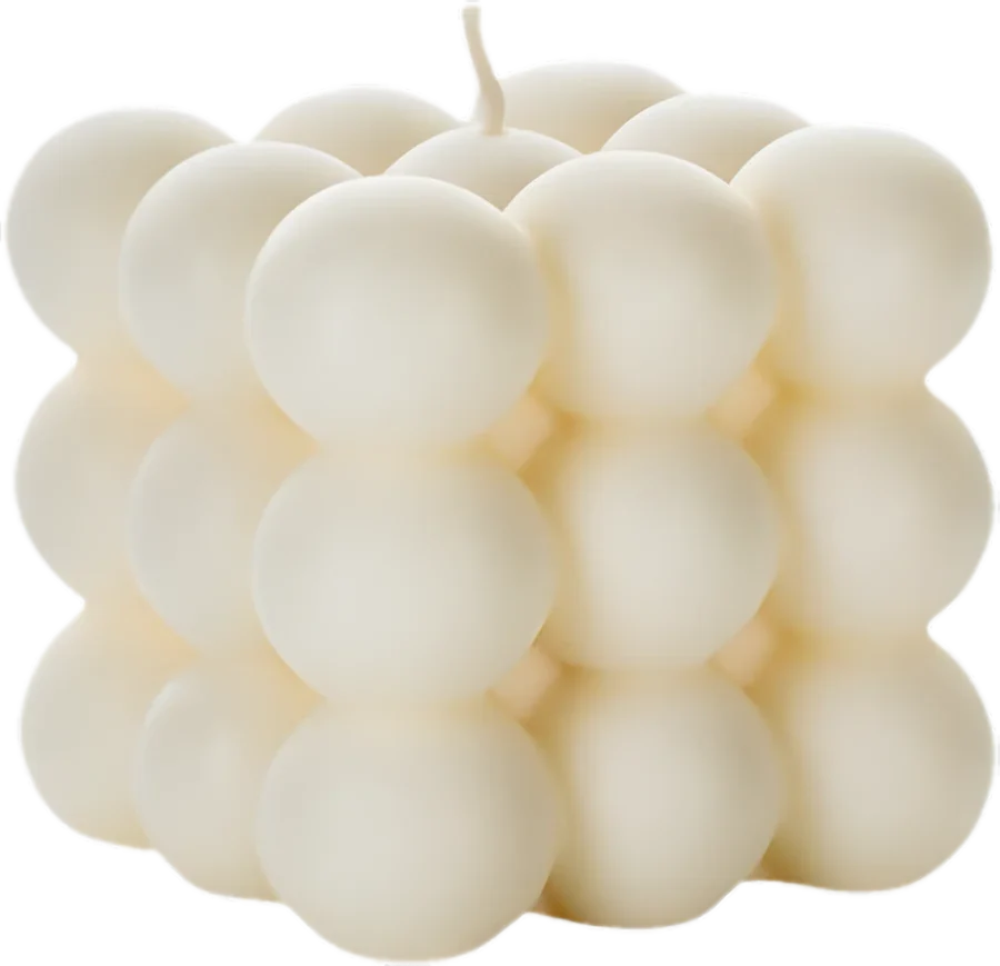 Bubble Bliss, bubble cube candle