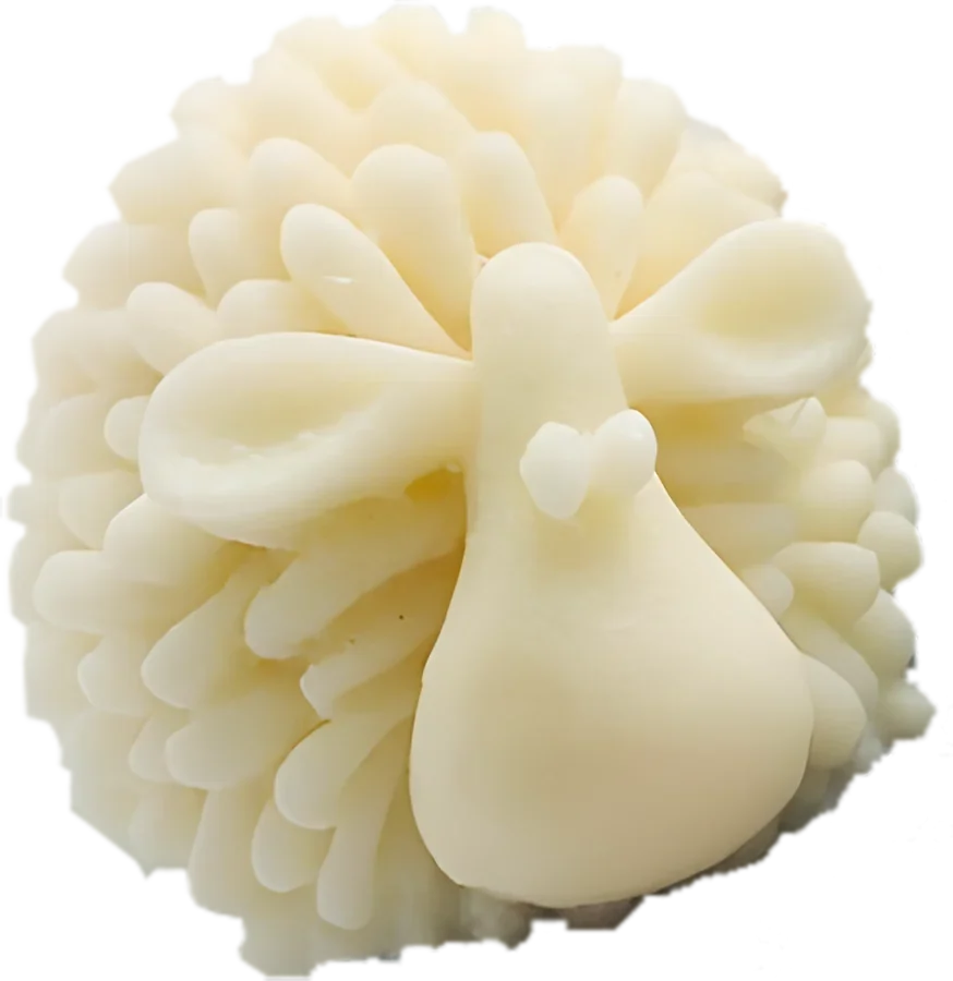 Gentle Wool, fluffy sheep candle